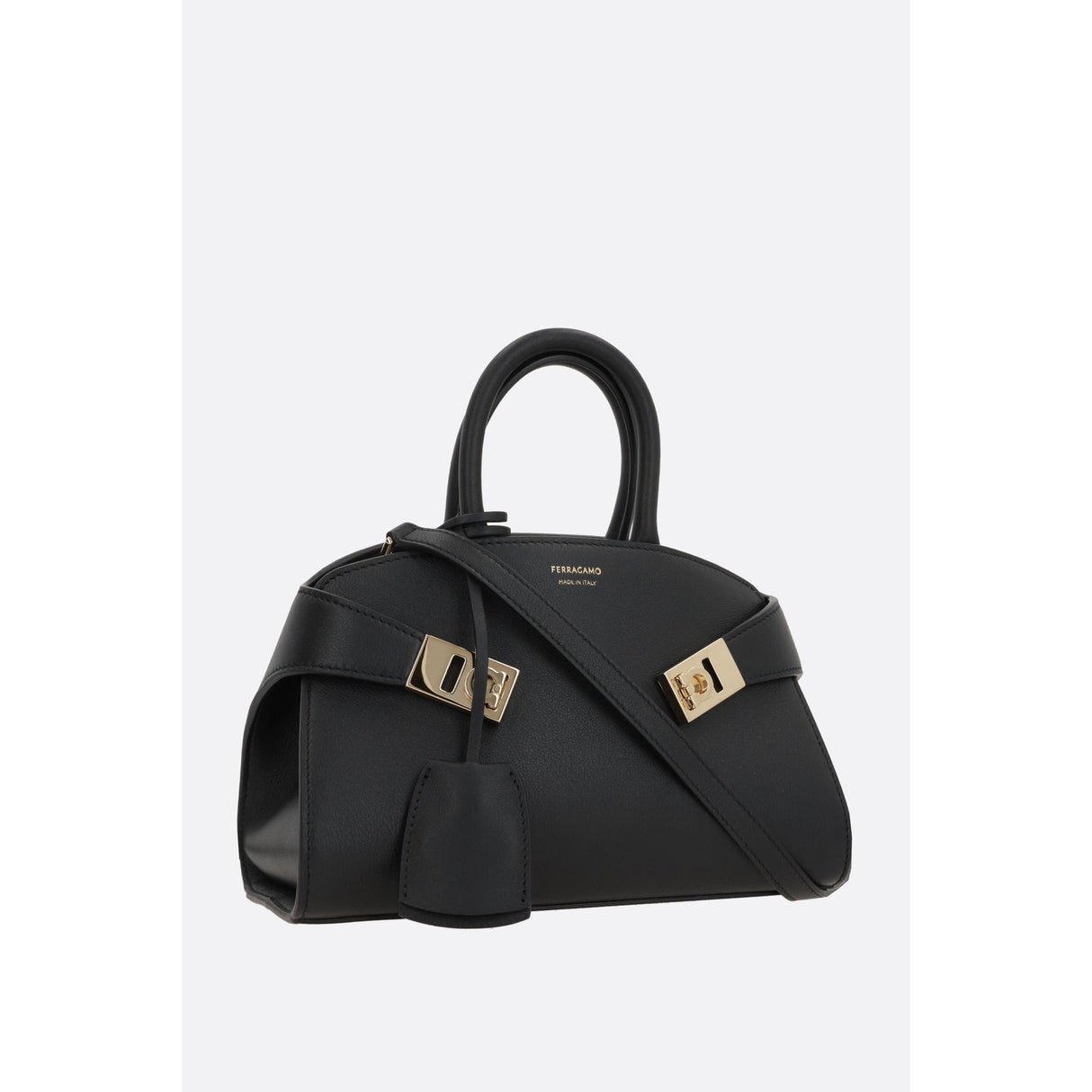 Hug Mini Handbag In Smooth Leather-FERRAGAMO-JOHN JULIA