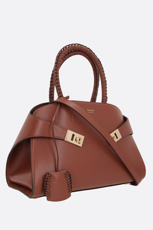 Hug Small Smooth Leather Handbag-FERRAGAMO-JOHN JULIA