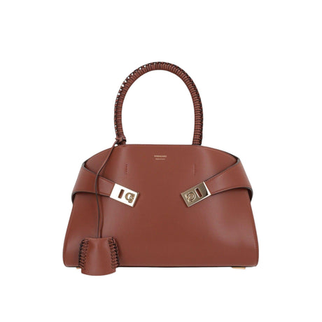 Hug Small Smooth Leather Handbag-FERRAGAMO-JOHN JULIA