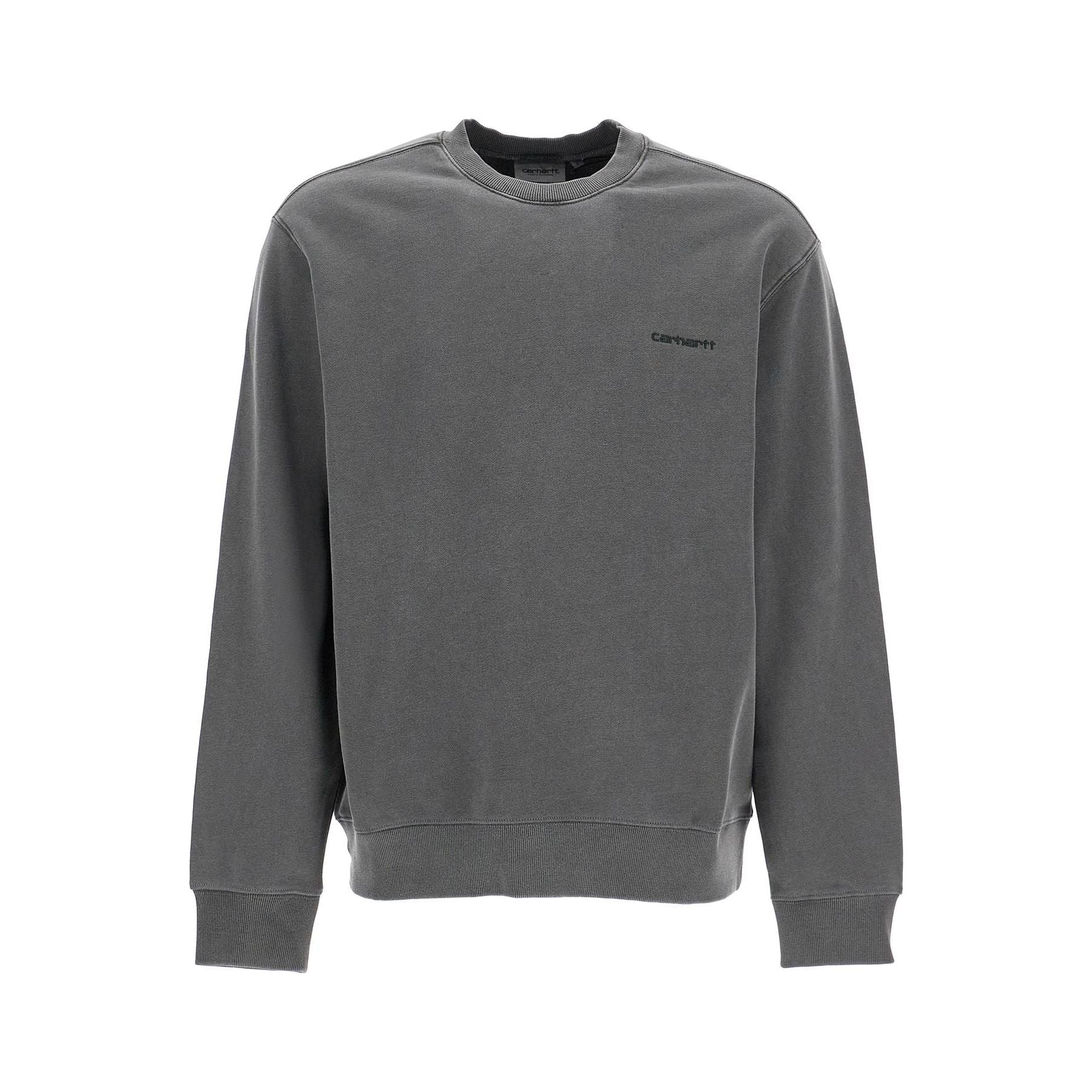 Heavy Brushed Cotton Duster Script Crewneck