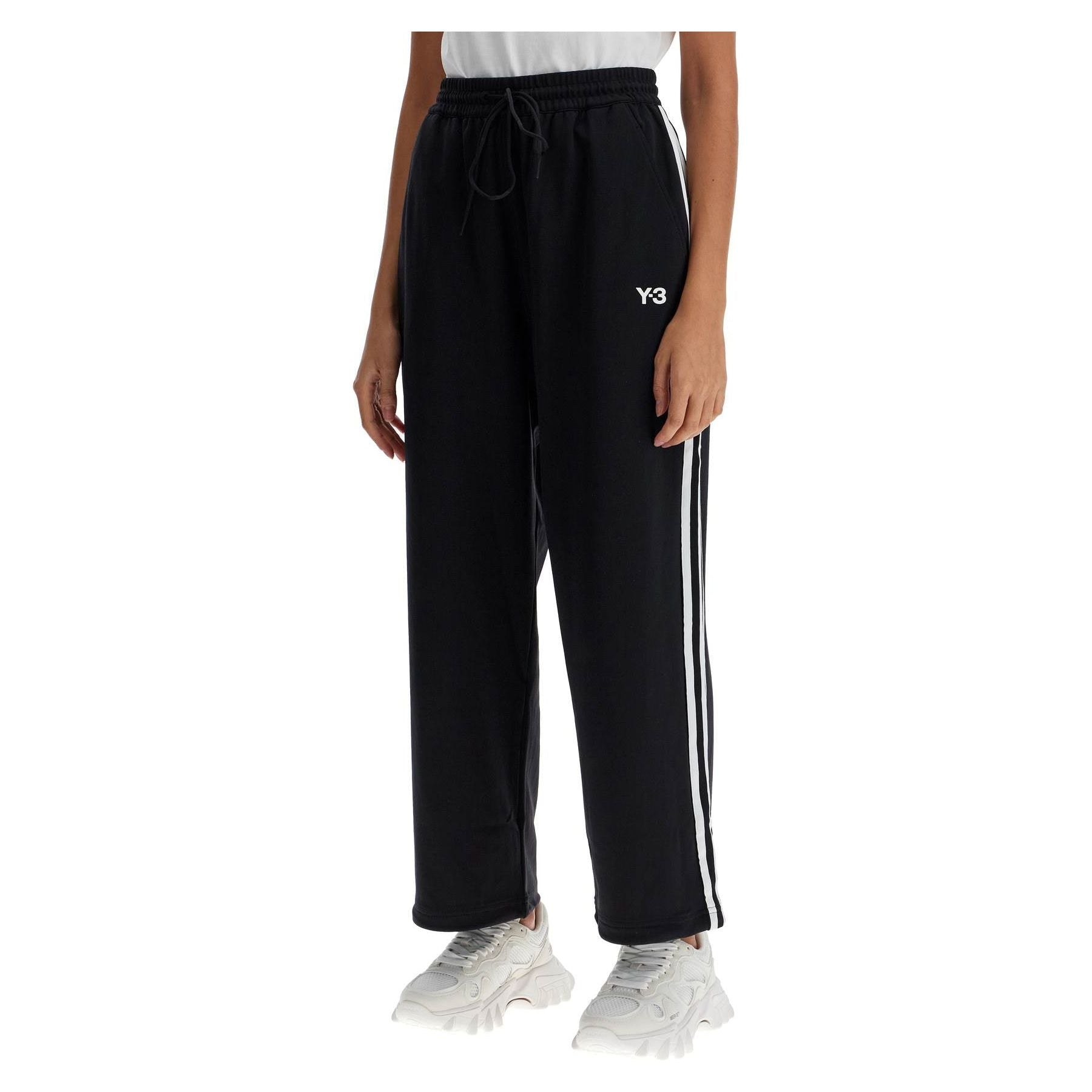 Cropped Wide-leg Joggers With