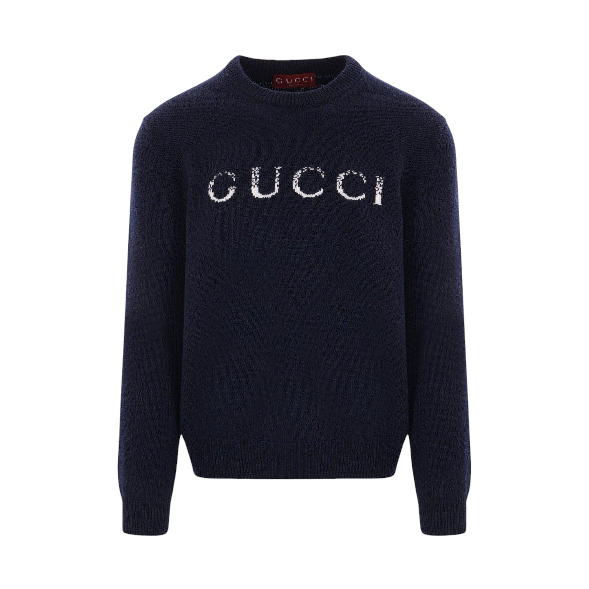 Intarsia Wool Sweater-GUCCI-JOHN JULIA