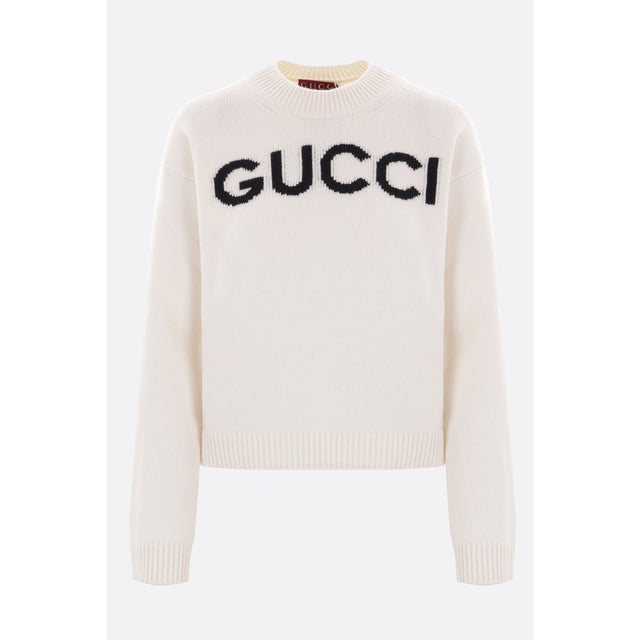 Intarsia Wool Sweater-GUCCI-JOHN JULIA