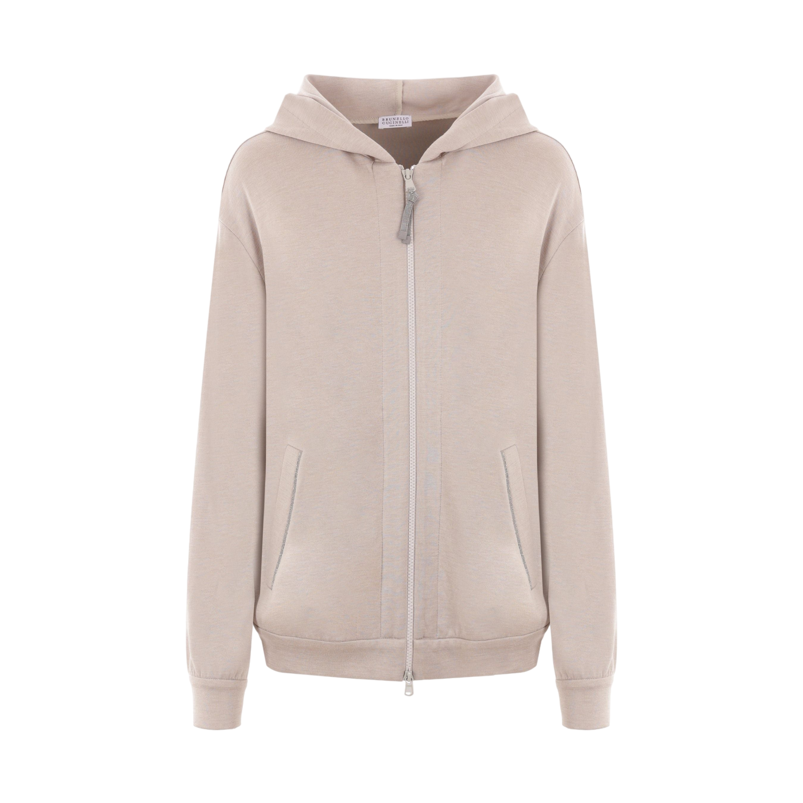 Interlock Full-zip Hoodie-BRUNELLO CUCINELLI-JOHN JULIA