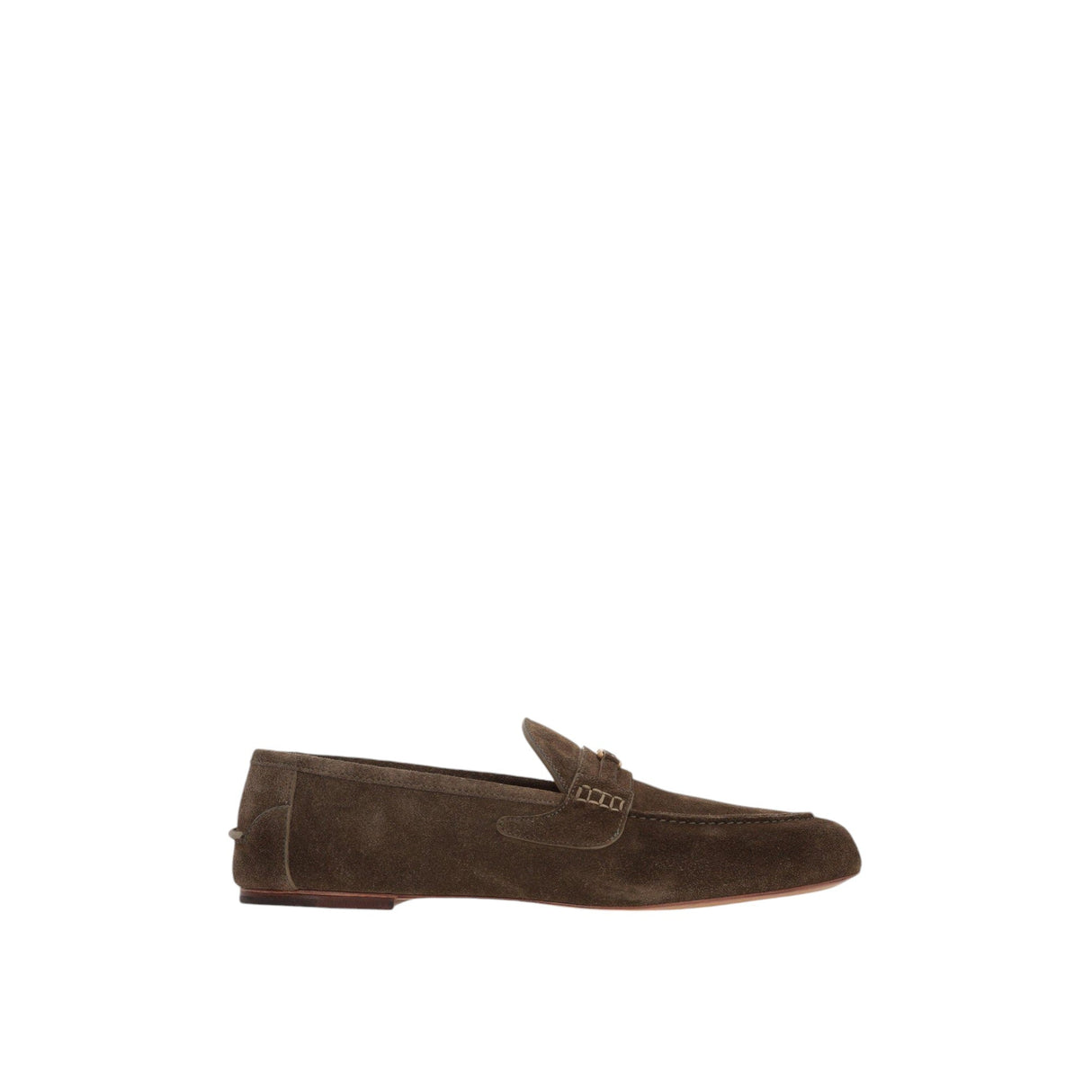 Interlocking G-detailed Suede Loafers-GUCCI-JOHN JULIA