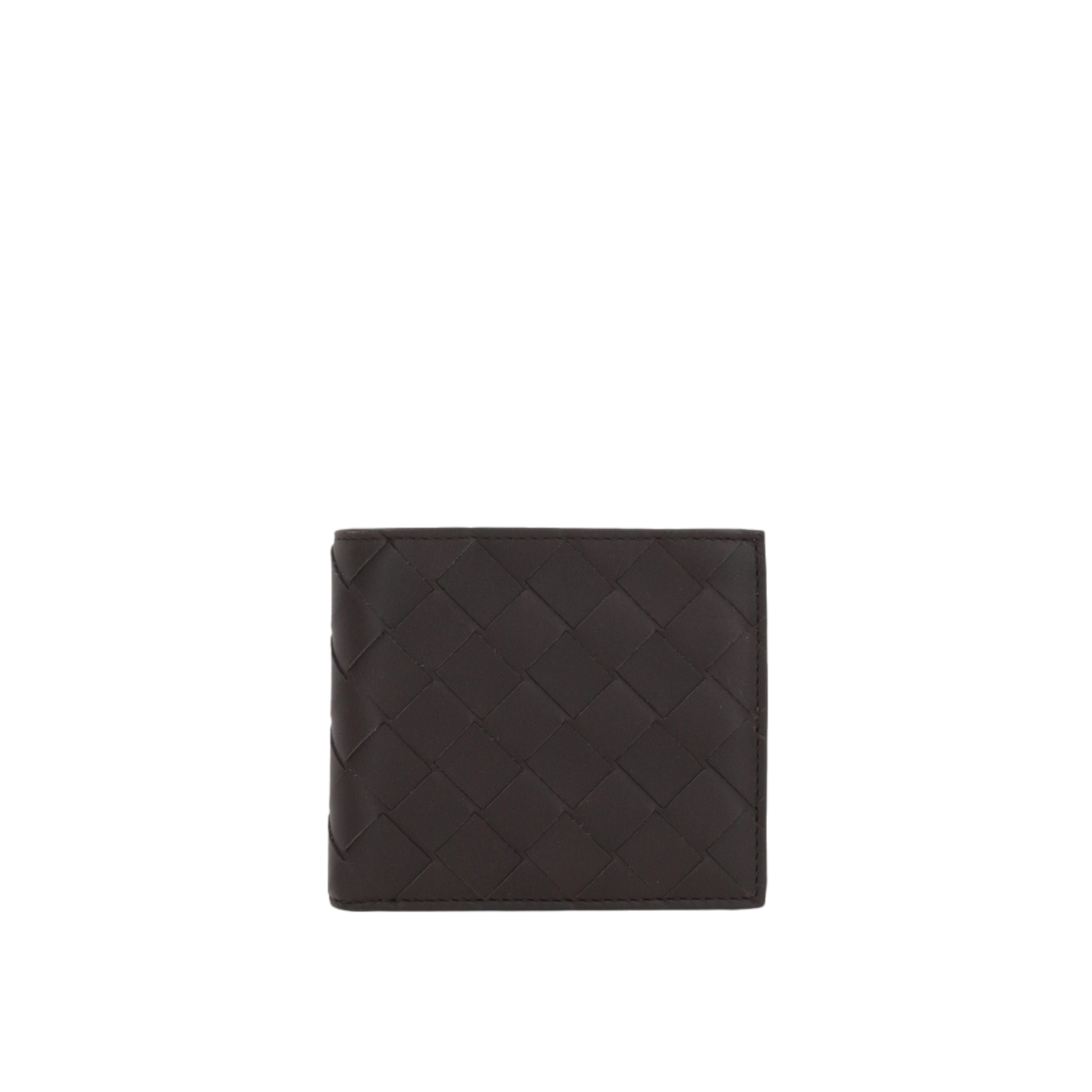 Intrecciato Leather Bi-Fold Wallet-BOTTEGA VENETA-JOHN JULIA