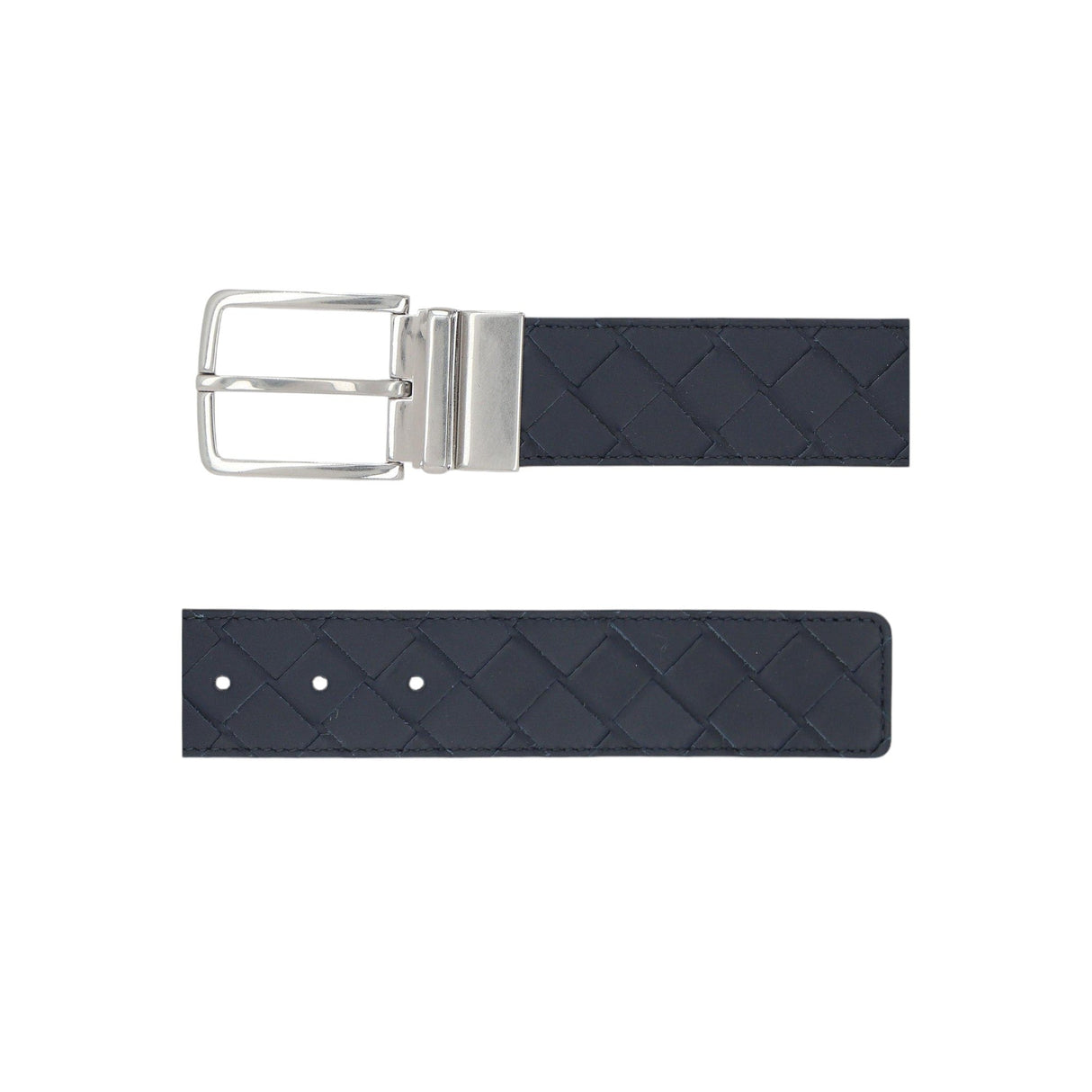 Intrecciato Smooth Leather Reversible Belt-BOTTEGA VENETA-JOHN JULIA