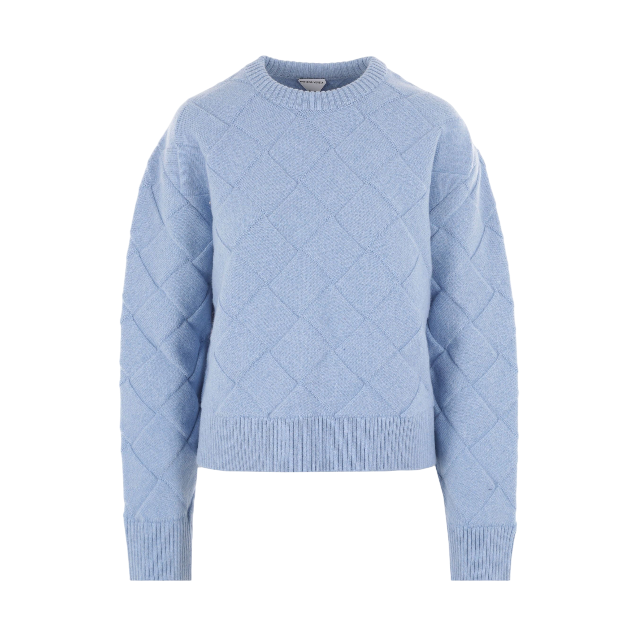 Intrecciato Stretch Wool Sweater-BOTTEGA VENETA-JOHN JULIA