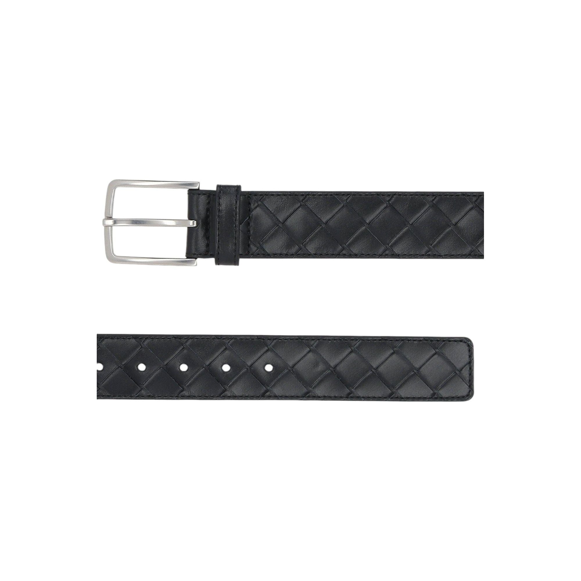 Intrecciato VN Classic Leather Belt-BOTTEGA VENETA-JOHN JULIA