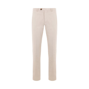 Italian-fit Gabardine Trousers-BRUNELLO CUCINELLI-JOHN JULIA