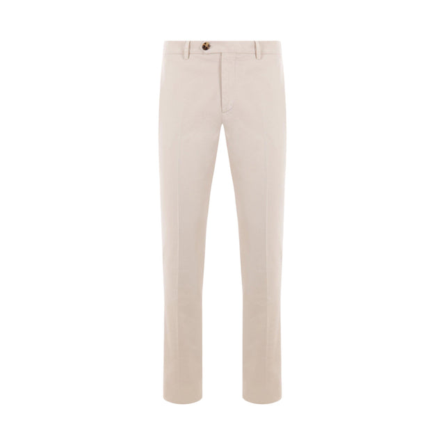 Italian-fit Gabardine Trousers-BRUNELLO CUCINELLI-JOHN JULIA