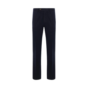 Italian-fit Gabardine Trousers-BRUNELLO CUCINELLI-JOHN JULIA