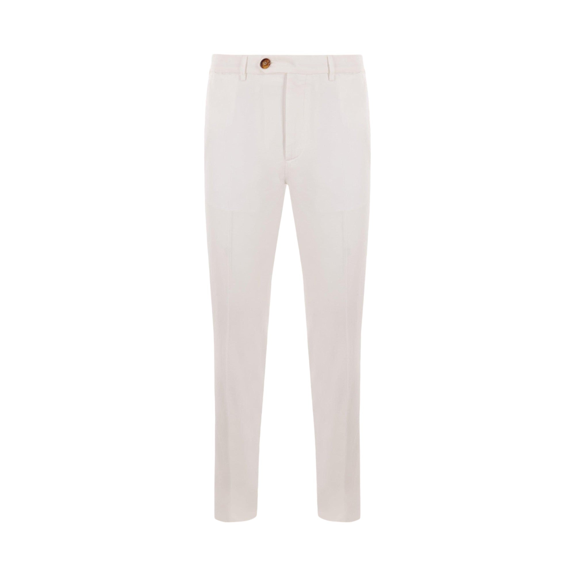 Italian-fit Gabardine Trousers-BRUNELLO CUCINELLI-JOHN JULIA