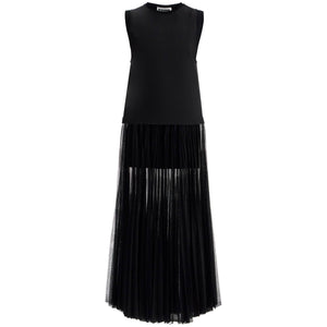 Layered Knit Pleated Dress