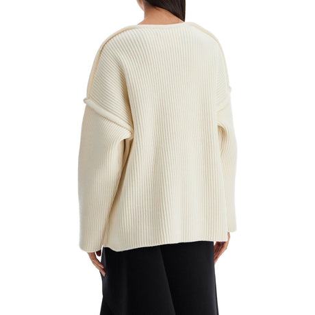 Oversized Ribbed Knit Pul