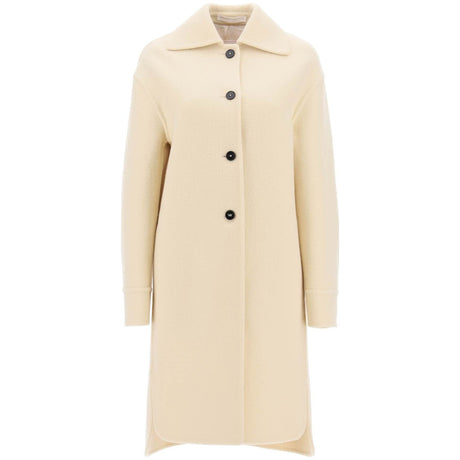 JIL SANDER-Deconstructed Wool Coat-JOHN JULIA