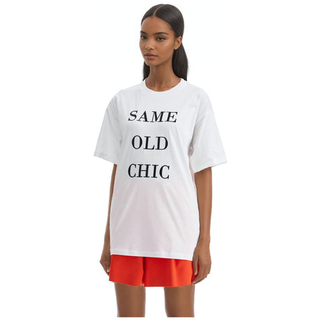 MOSCHINO-Same Old Chic Organic Cotton T-Shirt -JOHN JULIA.