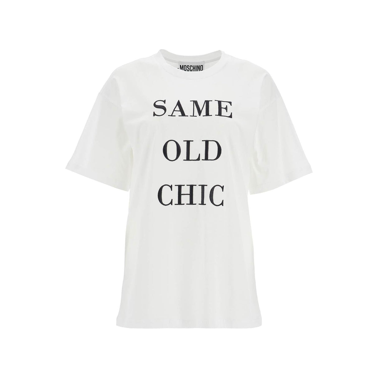 MOSCHINO-Same Old Chic Organic Cotton T-Shirt -JOHN JULIA.