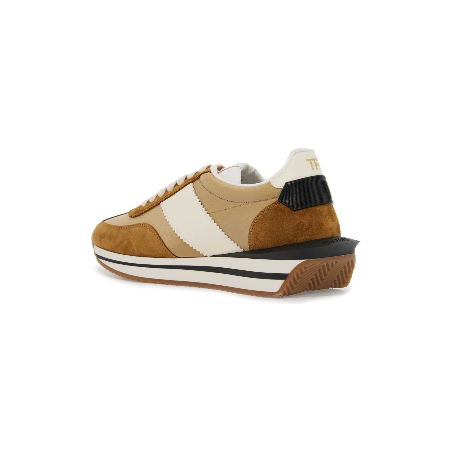 Suede and Technical Fabric James Sneakers