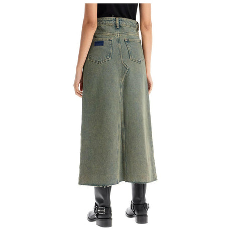 Organic Heavy Maxi Denim Skirt.