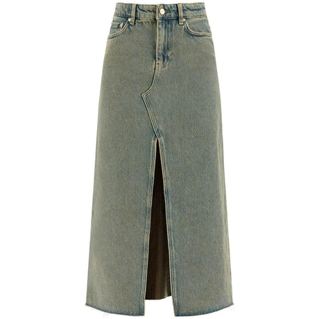 Organic Heavy Maxi Denim Skirt.