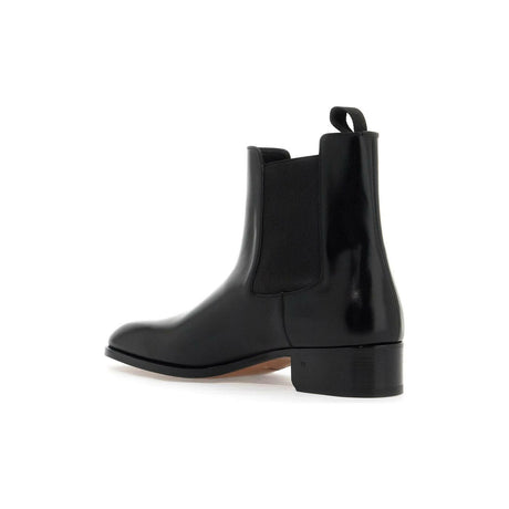 Hainaut Burnished Leather Chelsea Boots.