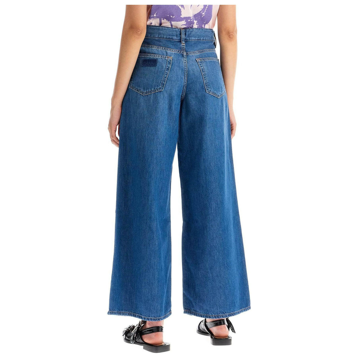 Organic Cotton Wide-Leg Jeans.