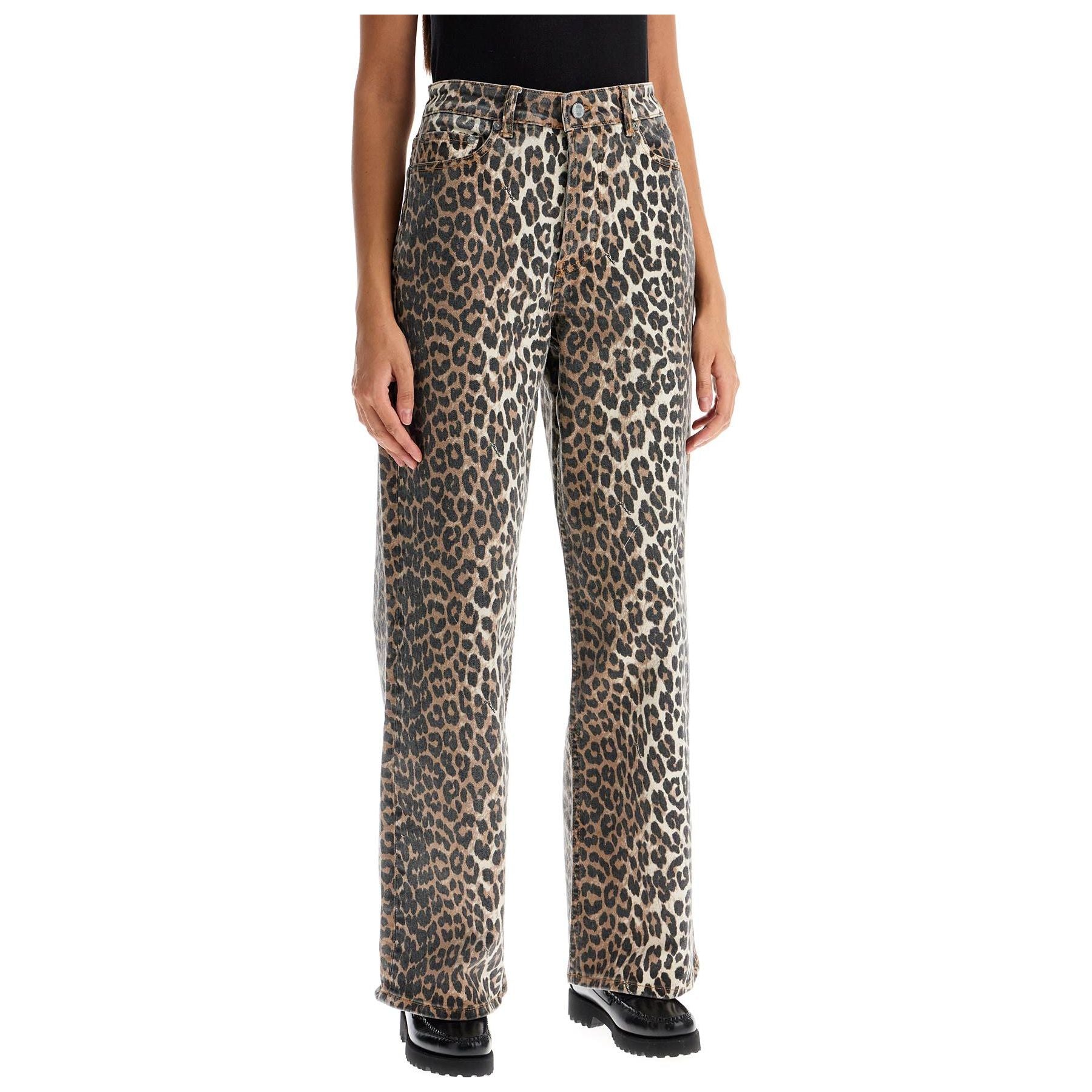 Animal Print Denim Izey Jeans