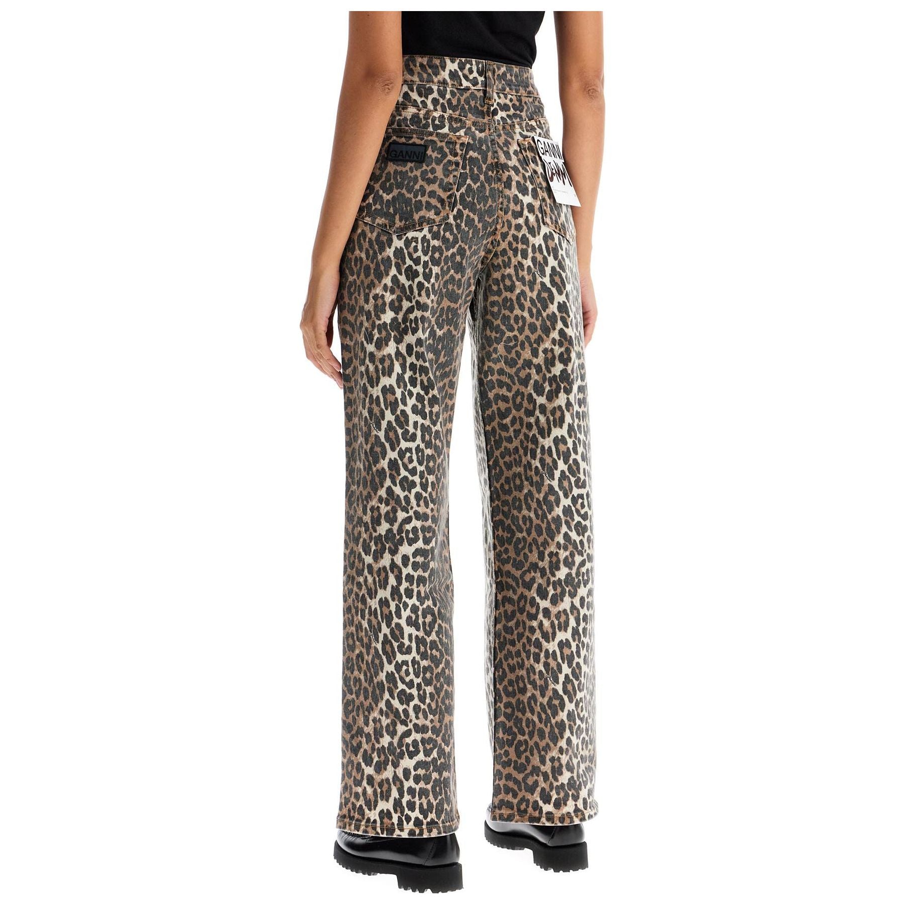 Animal Print Denim Izey Jeans