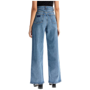 GANNI-Stretch Denim Andi Jeans In Italian -JOHN JULIA.