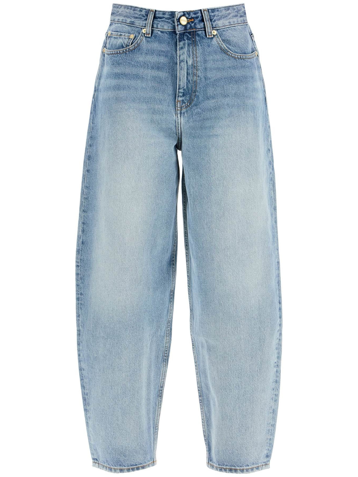 Organic Denim Tapered Jeans-GANNI-JOHN JULIA