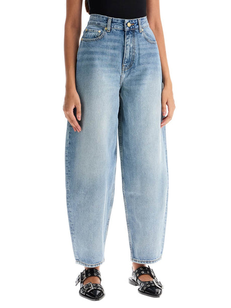 Organic Denim Tapered Jeans-GANNI-JOHN JULIA