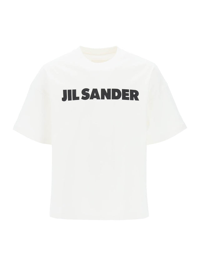 Boxy Logo Print T-shirt-JIL SANDER-JOHN JULIA