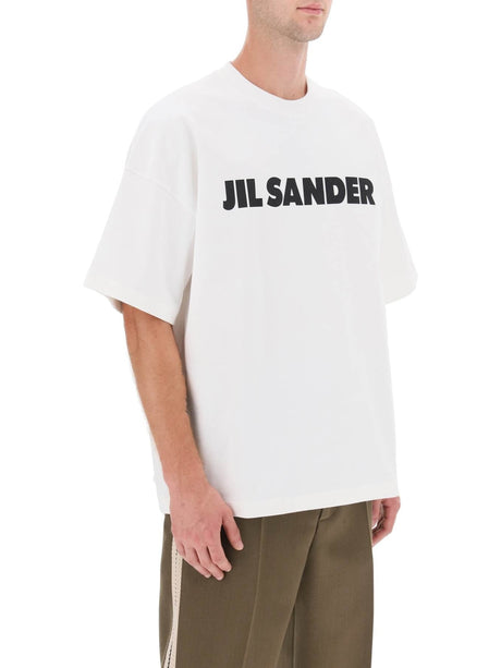 Boxy Logo Print T-shirt-JIL SANDER-JOHN JULIA