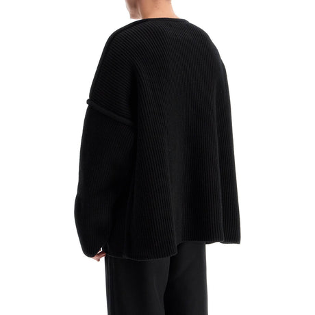 Oversized Ribbed Wool Pul