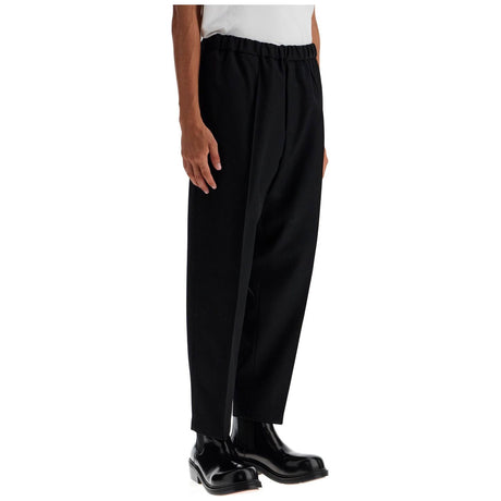 JIL SANDER-Tapered Wool Twill Trousers -JOHN JULIA.