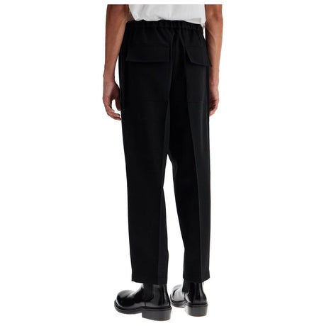 JIL SANDER-Tapered Wool Twill Trousers -JOHN JULIA.