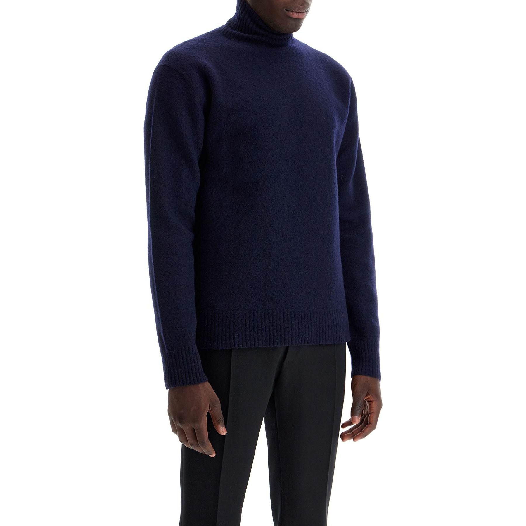High-Neck Merino Wool Sweater