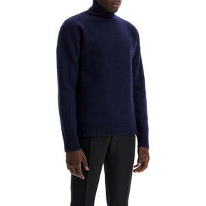 High-Neck Merino Wool Sweater.