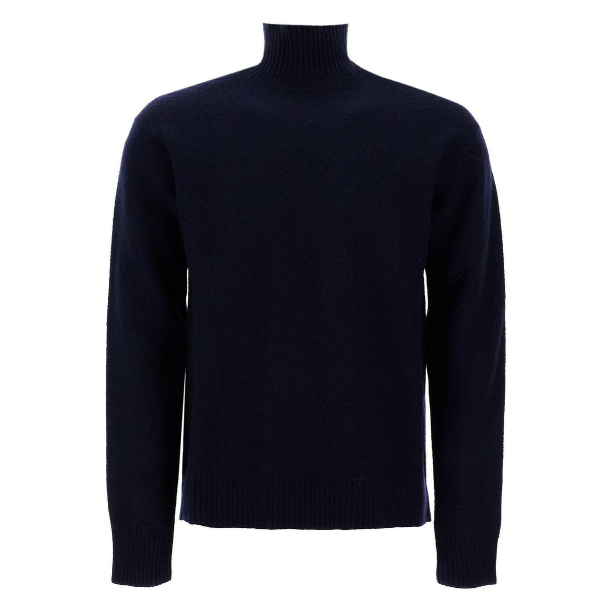 High-Neck Merino Wool Sweater.