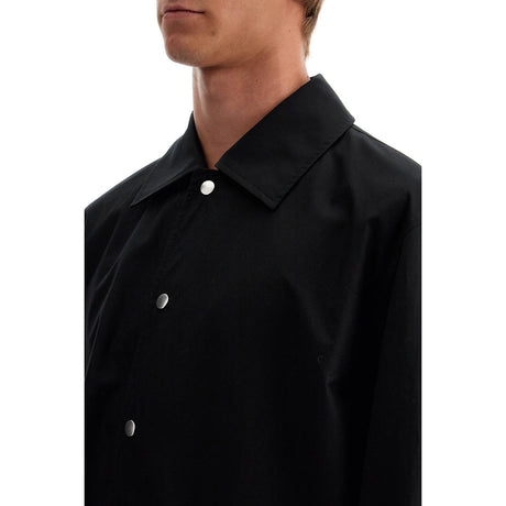 JIL SANDER-Cotton Logo Overshirt With -JOHN JULIA.