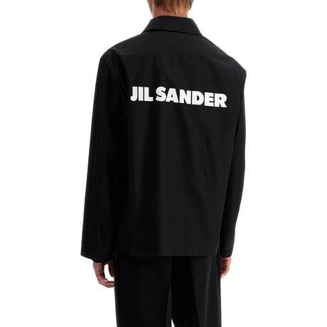 JIL SANDER-Cotton Logo Overshirt With -JOHN JULIA.