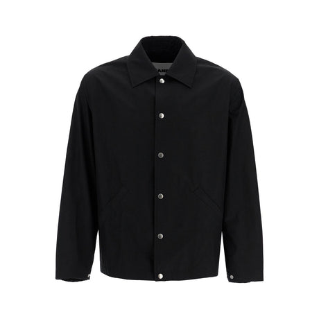 JIL SANDER-Cotton Logo Overshirt With -JOHN JULIA.