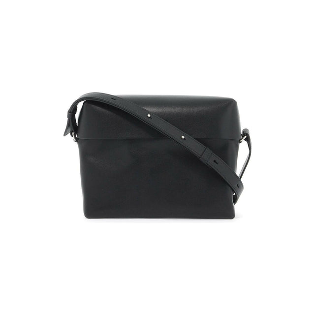 Lid Leather Crossbody Bag.