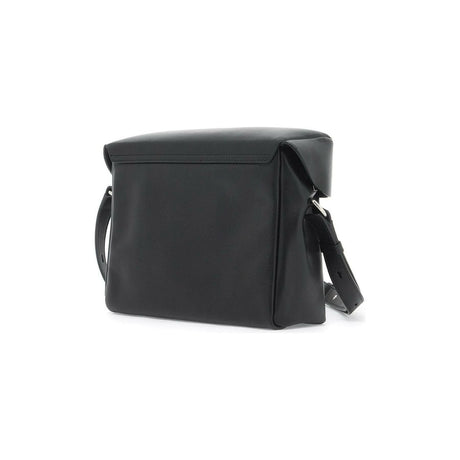 Lid Leather Crossbody Bag.