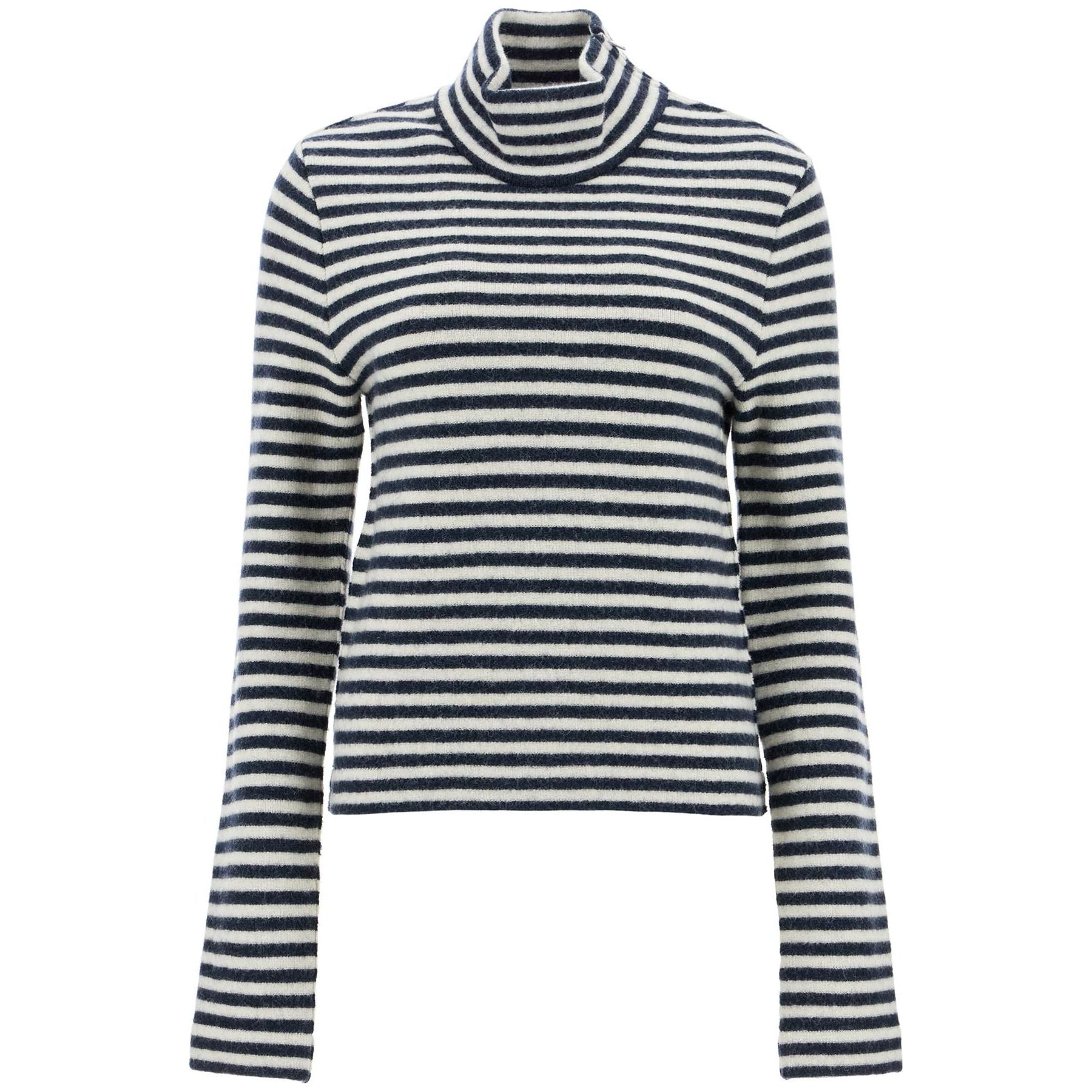 Striped Boiled Wool Sweater