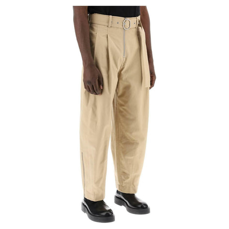 Cotton Pants With Removable Belt.