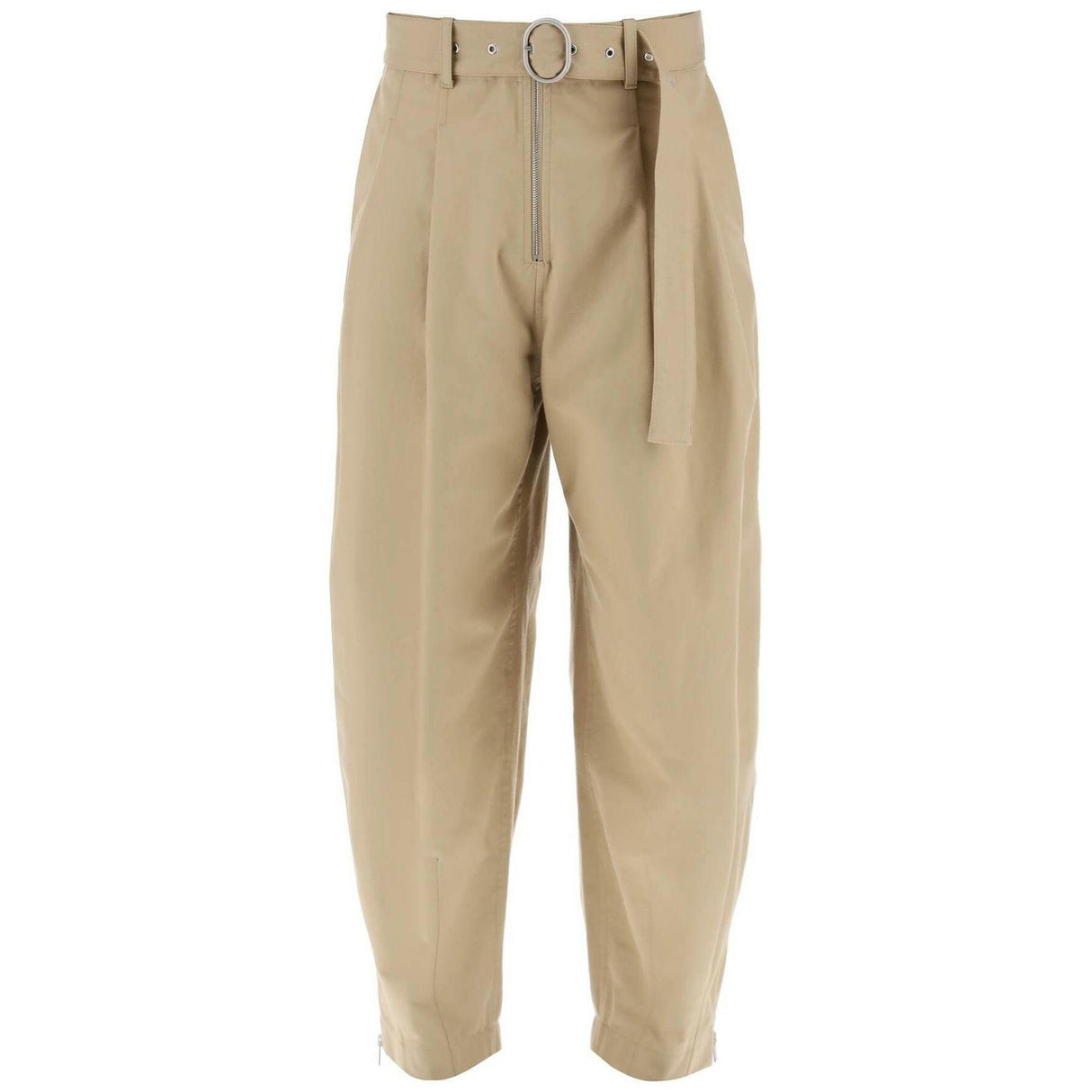 Cotton Pants With Removable Belt.