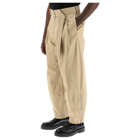 Cotton Pants With Removable Belt.