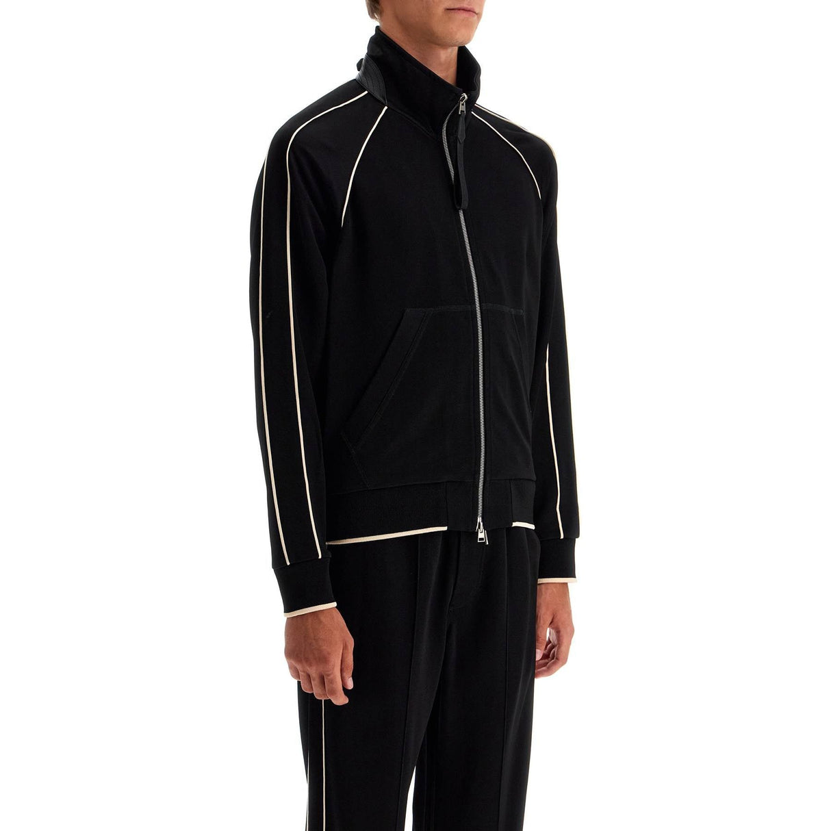 TOM FORD-"V Neck Viscose Zip Up -JOHN JULIA.